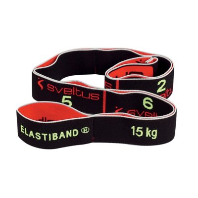 élastique fitness elastiband avec poster 15 kg sveltus