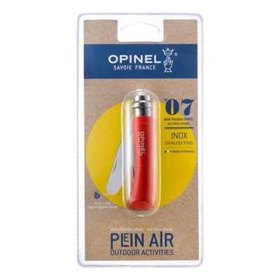 couteau n°07 bout rond rouge