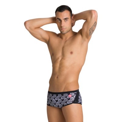 boxer de bain homme crazy pop skulls low waist