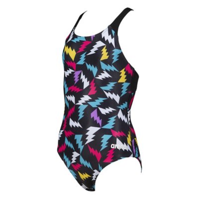maillot de bain 1 pièce fille lightning colors pro back