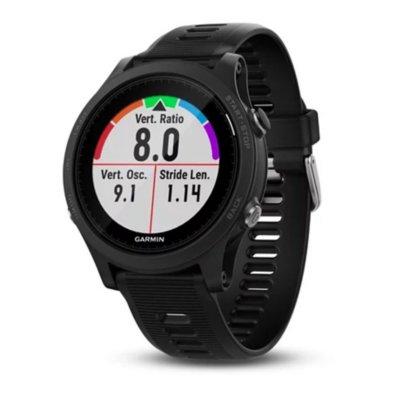 montre gps & cardio forerunner 935 hr, noire, bracelet