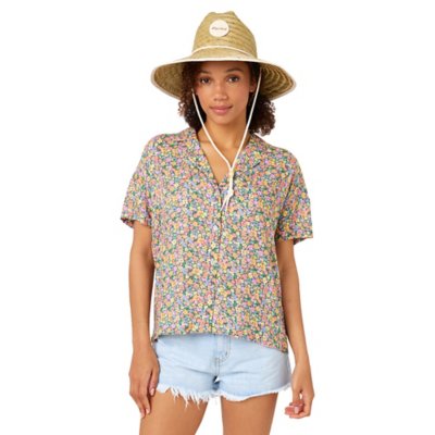 chemise à manches courtes femme afterglow ditsy