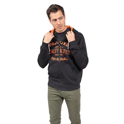 sweatshirt zippé à capuche homme marco sw m ope