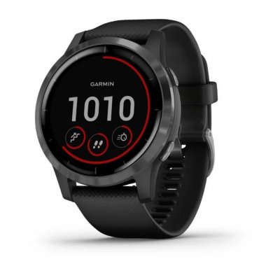 Montre GPS Cardio Vivo Active 4 Gray Black GARMIN INTERSPORT