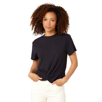 tee-shirt à manches courtes femme lauria rib