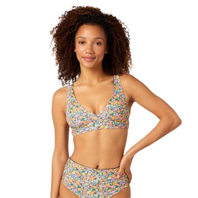 haut de maillot de bain femme afterglow ditsy halter revo