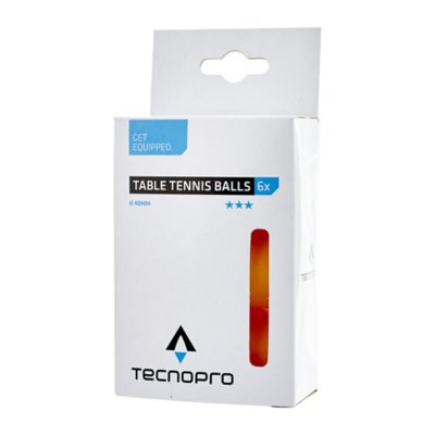 lot de 6 balles de tennis de table 3 star tt ball-6