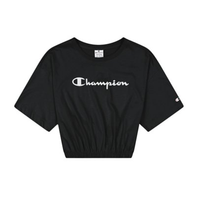 tee-shirt à manches courtes femme crewneck croptop