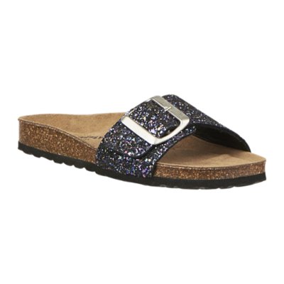 claquettes femme stacy max glitter