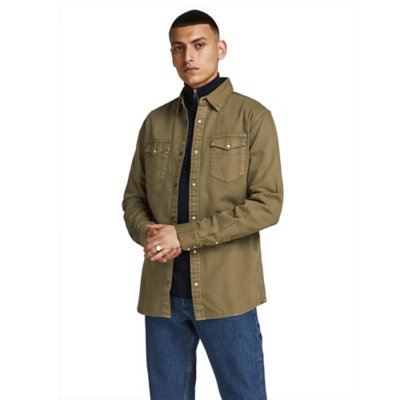 chemise à manches longues homme jjesheridan l/s