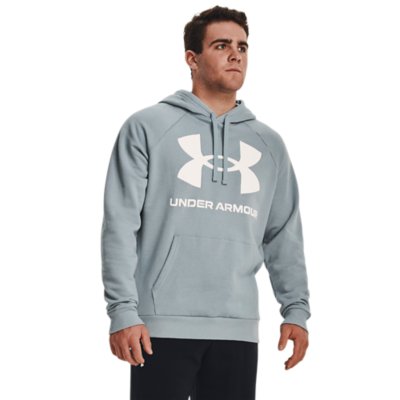sweatshirt à capuche homme ua rival fleece big logo hd