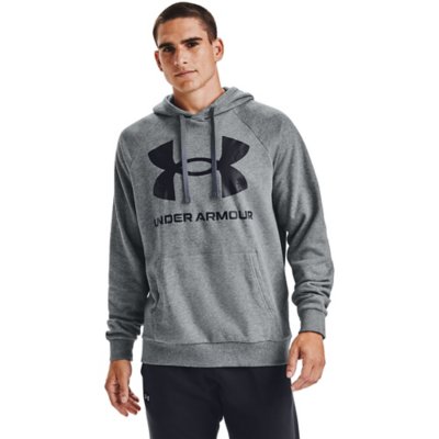 sweatshirt à capuche homme ua rival fleece big logo hd