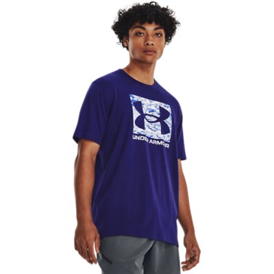 tee-shirt à manches courtes homme ua abc camo boxed logo ss