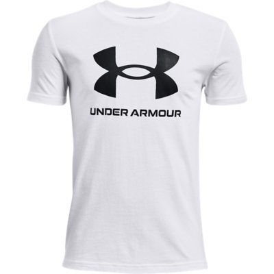 tee-shirt à manches courtes garçon ua sportstyle logo ss