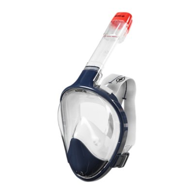 masque de snorkeling adulte surface smile bleu profond s/m