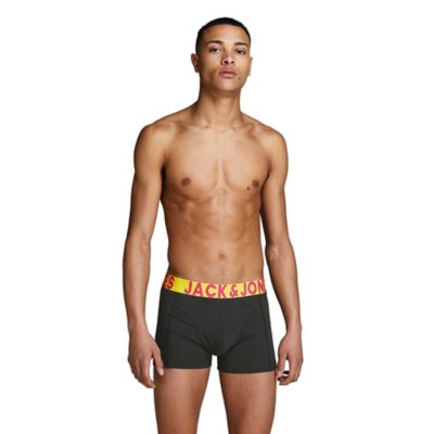 boxer homme jaccrazy solid trunks 3 pack noos