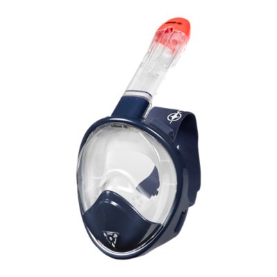 masque de snorkeling enfant masque surface smile bleu profond junior