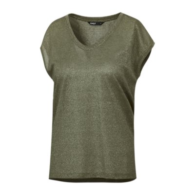 tee-shirt à manches courtes femme silvery