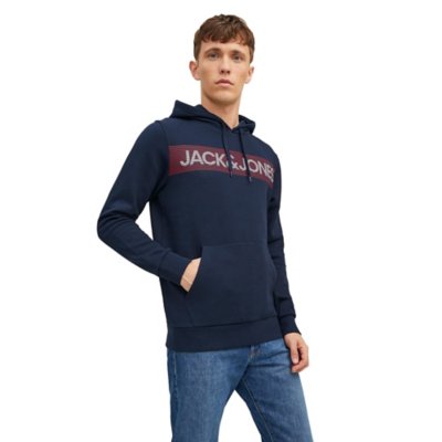 sweatshirt à capuche homme jjecorp logo noos