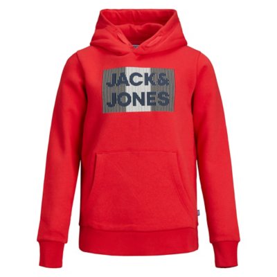 sweatshirt à capuche garçon jjecorp logo