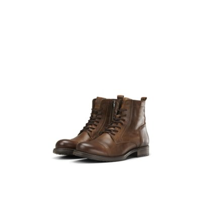boots homme jfwrussel leather cognac 19