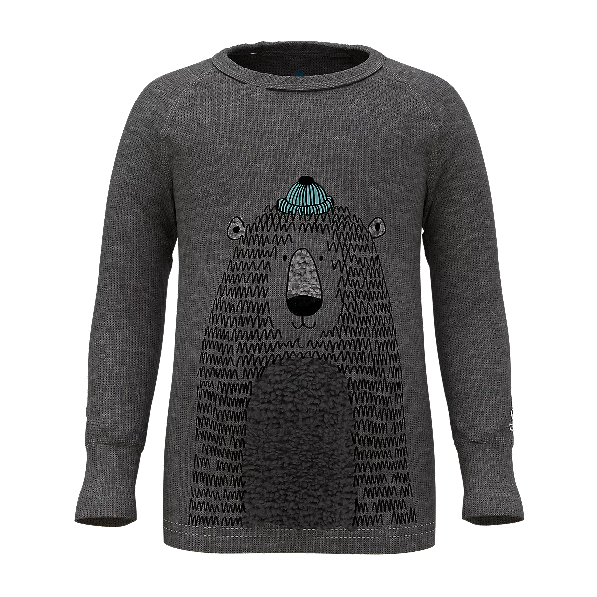 haut thermique enfant bl top crew neck l/s active warm ec