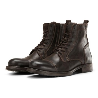 boots homme jfwrussel leather brown stone 19