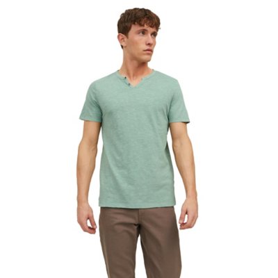 tee-shirt à manches courtes homme jjesplit neck noos