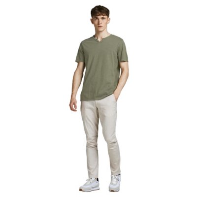 tee-shirt à manches courtes homme jjesplit neck noos