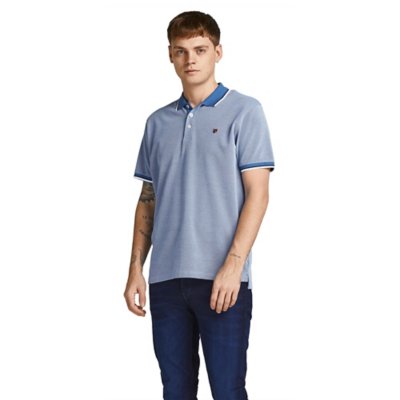 polo à manches courtes homme jprwin blu. ss sts