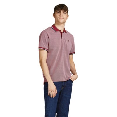 polo à manches courtes homme jprwin blu. ss sts