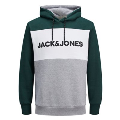sweatshirt à capuche homme jjelogo blocking