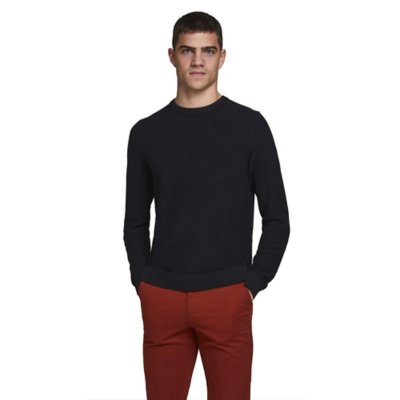 pull homme jjeaaron knit crew neck noos