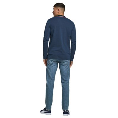 Polo manche longue discount jack and jones