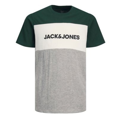 tee-shirt à manches courtes garçon jjelogo blocking ss