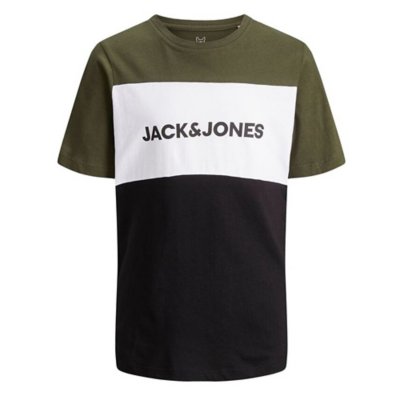 tee-shirt à manches courtes garçon jjelogo blocking ss