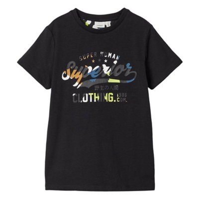 tee-shirt à manches courtes garçon nkmkuno ls top box