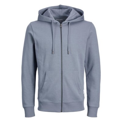 sweatshirt zippé à capuche homme jjebasic zip hood noos