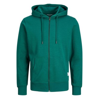 sweatshirt zippé à capuche homme jjebasic zip hood noos