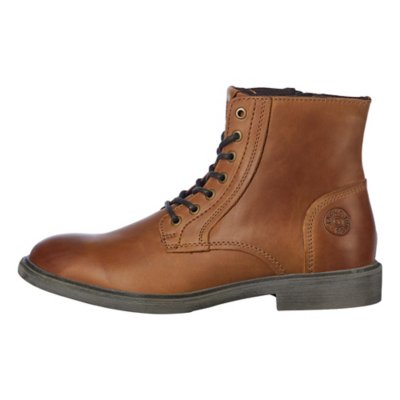 boots homme jfwkarl leather boot cognac