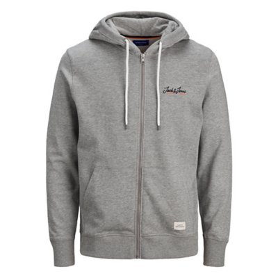 sweatshirt zippé à capuche homme jortons zip sts