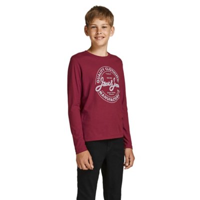 tee-shirt à manches longues garçon jjejeans tee ls o-neck 21/22 noos j