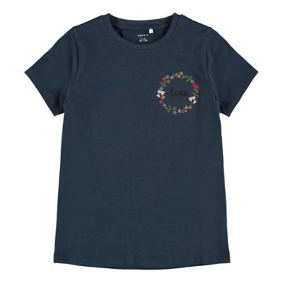 tee-shirt à manches courtes fille nkflebon ss top