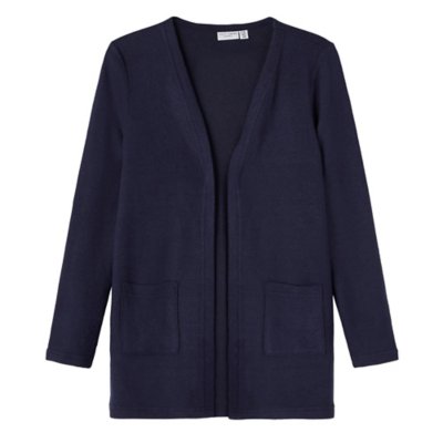 gilet fille nkfvicti ls knit card noos