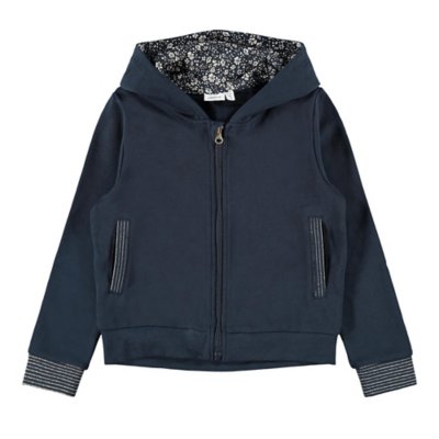 sweatshirt fille nkfkarlifra ls sweat card wh unb