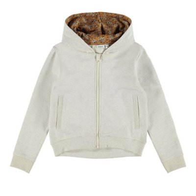 sweatshirt fille nkfkarlifra ls sweat card wh unb