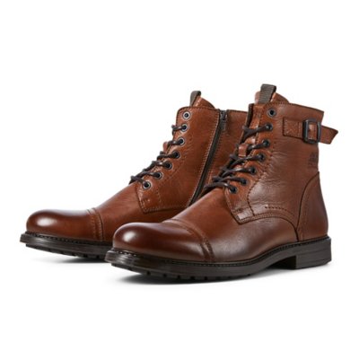 boots homme jfwshelby leather boot sn
