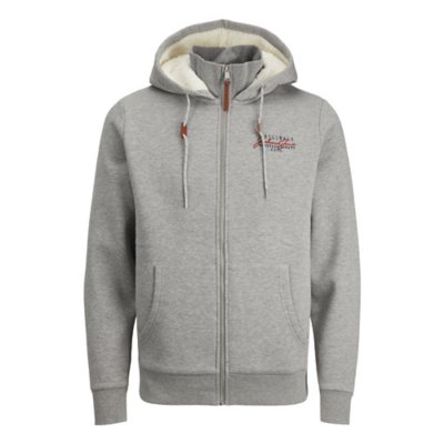 sweatshirt zippé à capuche homme jorwoods zip hood