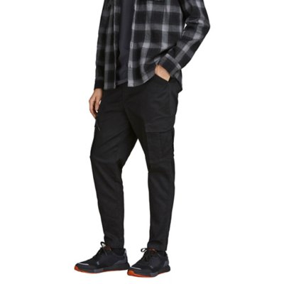 pantalon cargo homme jjiace jjdex tapered akm black noos