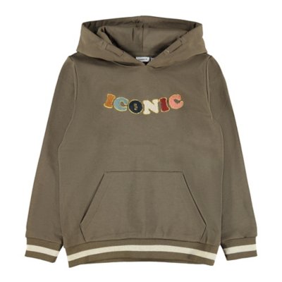 sweatshirt fille nkfnobroyder ls swewh bru